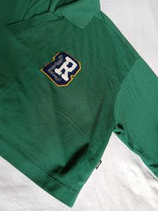 Green Cropped Polo Shirt