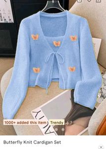Butterfly Knit Cardigan Set - Brand New with Tags