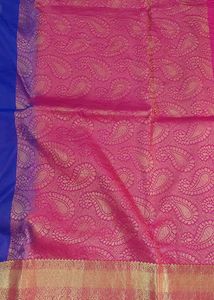 Pink &amp; Purple Silk Saree