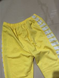 Yellow Striped Track Pants