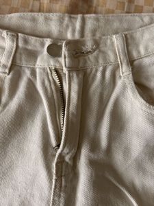 Urbanic High Rise Straight Fit White Jeans