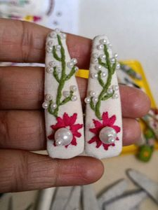 Handmade Embroidery Hair Clip