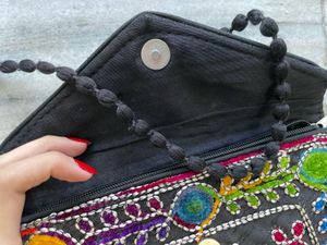 Embroidered Ethnic Design Sling Bag