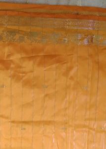 Yellow Katan Saree