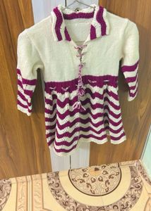 Knitted Frock For Winters