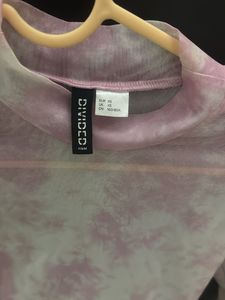 H&amp;M Sheer Tie-Dye Top