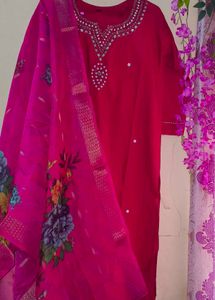Elegant Pink Kurta Set
