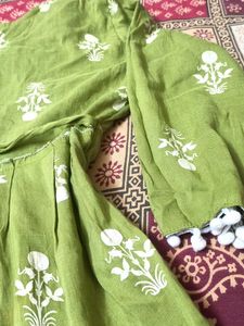 Green Floral Print Dress