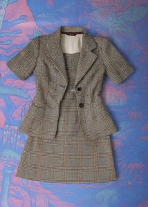 Set Of 3 Co-ord Blazer Skirt And Top