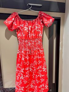 Off shoulder Printed Dress