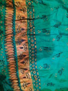 Ethnic Green Skirt