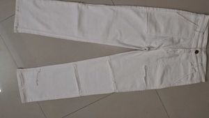 White Utility Pocket Jeans