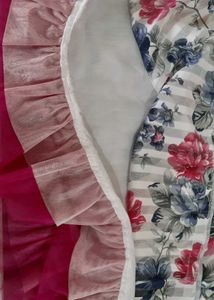 White floral print dress girls 10-13/14 yr
