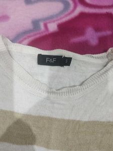 Striped &amp; Polka Dot Woolen Top