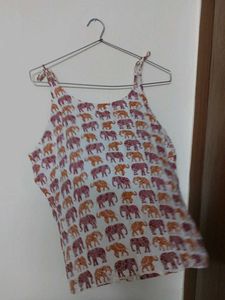 Elephant Print Tank Top