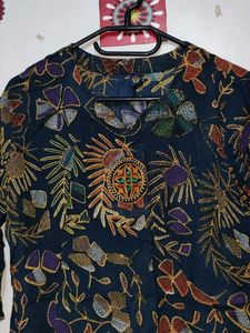 Unused Ethnic Short Cotton Kurti Top