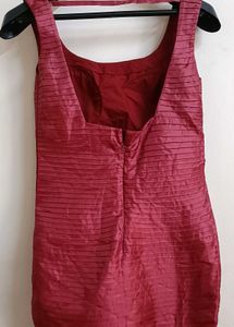 Elegant Maroon Bodycon Dress