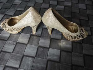 Sparkly Gold Heels