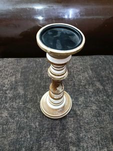 Rustic Wooden Candle Holder
