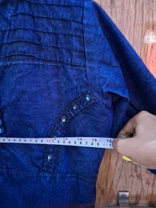 Denim Nevy Blue Top