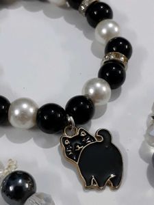 Black kitty Shiny Bracelet Stack- BRAND NEW