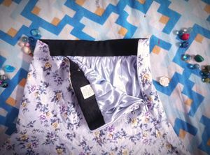 vintage floral mini skirt