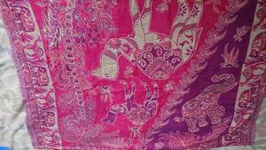 Pink Elephant &amp; Camel Scarf