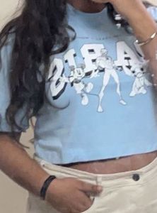 Blue Crop Top