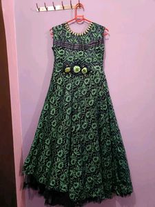 Cute Green Floral Dress