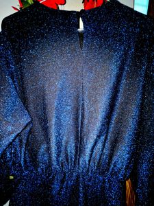 ✨Midnight Sparkly Long Sleeve Dress