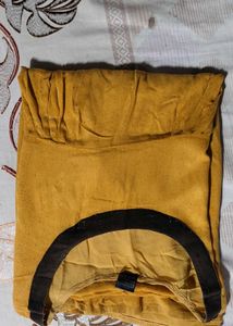 Yellow Top &amp; Brown Pants Set