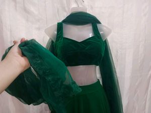 Green Lahenga Choli