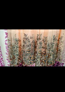 Elegant Peach Ethnic Gown