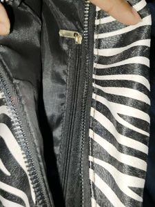 Zebra Print Shoulder Bag