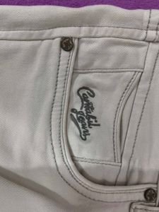 Cantabil, branded White Slim Fit Jeans