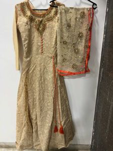 Golden Ethnic Gown