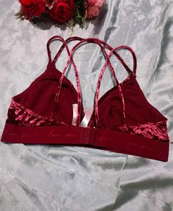 Victoria&#39;s Secret Burgundy Velvet Bra