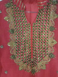 Pink Embroidered Kurta 💗
