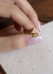 18kt Gold plated Bird Ring