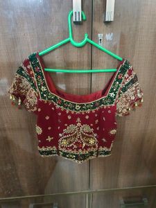 Bridal Lehnga With Stone And Zari Work