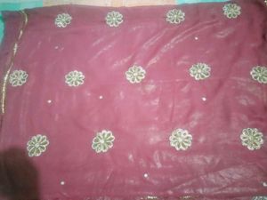 Elegant Embroidered Saree