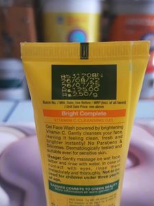 Garnier Vitamin C Gel Face Wash 50g Brand Ne