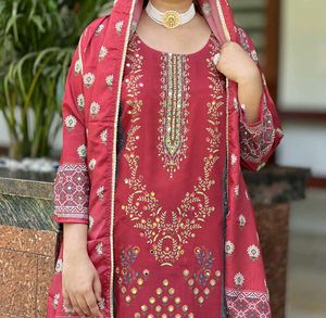 Pakistani Mirror Work Salwar Set