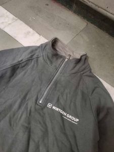 Gray Sweatshirt with Zip