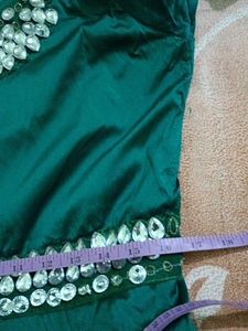Elegant Emerald Green Embellished Gown