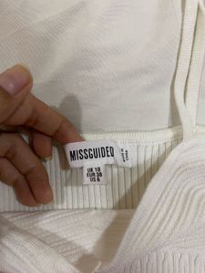 misguided tie up white top