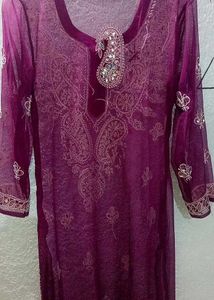 Elegant Chikankari Kurta with inner