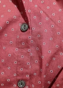 Burgundy Dotted Shirt