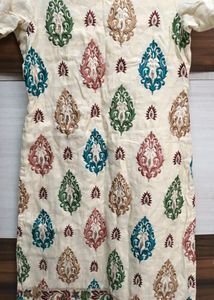 Kurti With Colourful Print