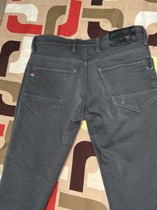 Gray Denim Pants